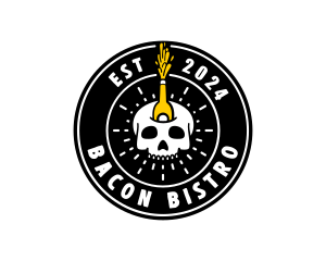 Liquor Skull Bistro logo design