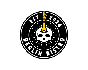 Liquor Skull Bistro logo design