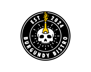 Liquor Skull Bistro logo design