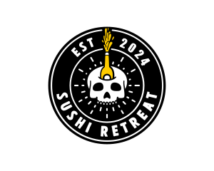 Liquor Skull Bistro logo design