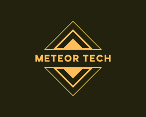 Futuristic Tech Diamond logo design