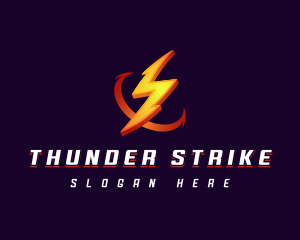 Electric Power Thunder Energy logo design