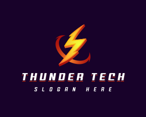 Electric Power Thunder Energy logo design