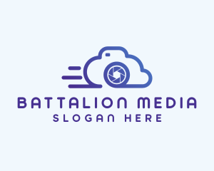 Gradient Cloud Camera  logo design