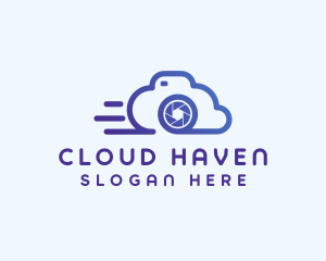 Gradient Cloud Camera  logo design