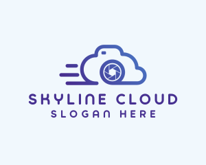 Gradient Cloud Camera  logo design