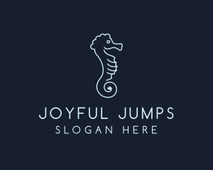 Seahorse Animal Pet logo design