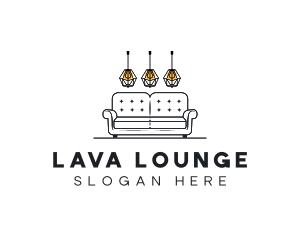 Sofa Lamp Furniture logo design