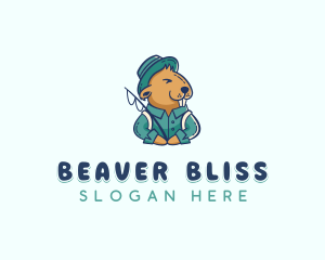 Summer Camping Beaver logo design