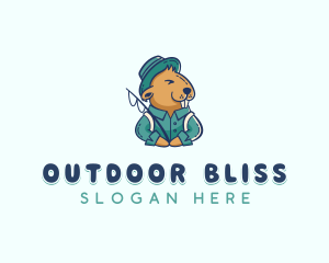 Summer Camping Beaver logo design