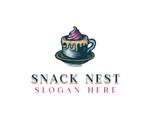 Sweet Cupcake Icing logo design