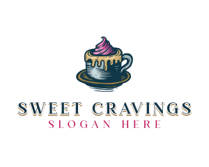 Sweet Cupcake Icing logo design