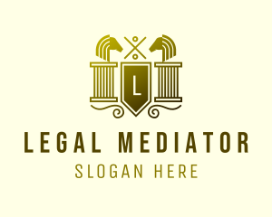 Legal Horse Column logo design