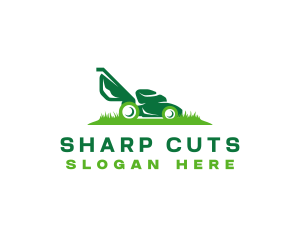 Gardening Grass Cutting logo design