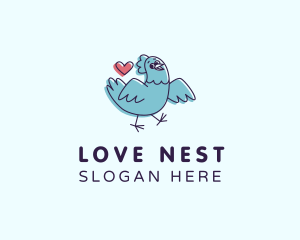 Chicken Heart Love logo design