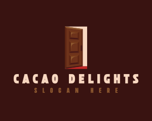 Dessert Chocolate Door logo design