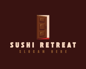 Dessert Chocolate Door logo design