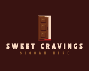 Dessert Chocolate Door logo design