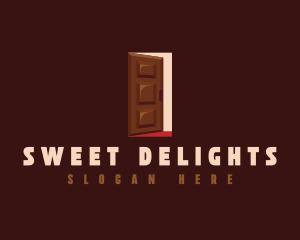 Dessert Chocolate Door logo design