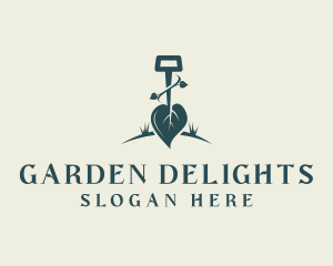 Plant Shovel Garden logo design