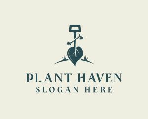 Plant Shovel Garden logo design