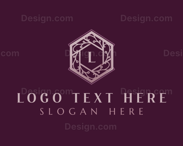 Elegant Floral Wreath Logo