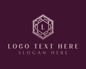 Elegant Floral Wreath logo