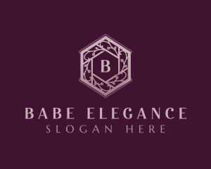 Elegant Floral Wreath logo design