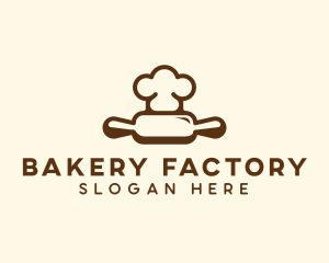 Chef Rolling Pin Bakery logo design