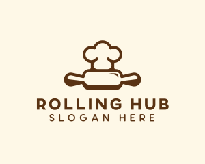 Chef Rolling Pin Bakery logo design