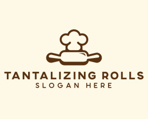 Chef Rolling Pin Bakery logo design