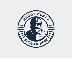 Mechanic Repairman Badge logo