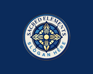 Sacred Christian Cross logo