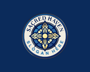 Sacred Christian Cross logo