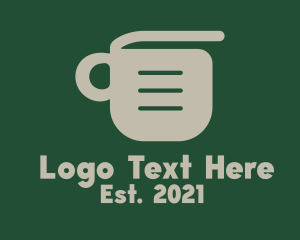 Document - Coffee Cup Document logo design