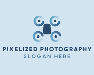 Drone Quadcopter Gadget logo design