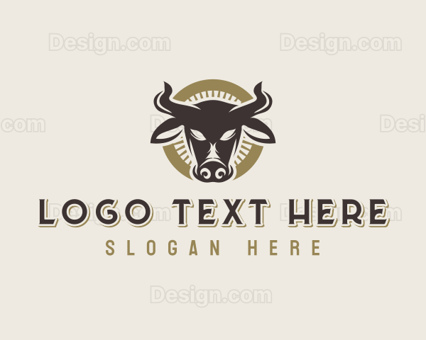 Bull Cow Horn Logo