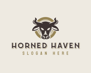 Bull Cow Horn logo design