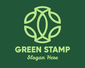 Green Leaf Pattern logo design