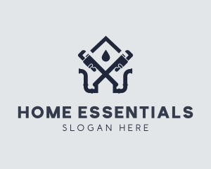 Home Water Wrench logo design