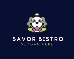 Ribbon Pet Dog Logo