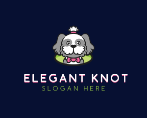 Ribbon Pet Dog logo design