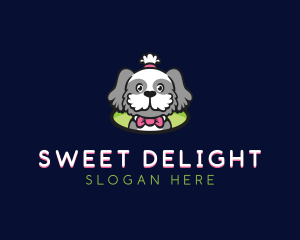 Ribbon Pet Dog logo design