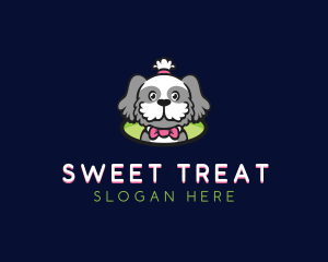 Ribbon Pet Dog logo design