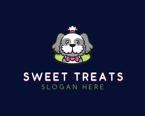 Ribbon Pet Dog logo design