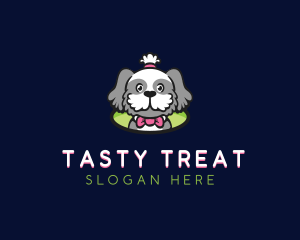 Ribbon Pet Dog logo design