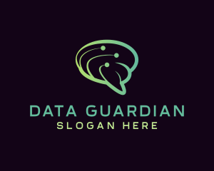 Data Scientist AI Brain logo design