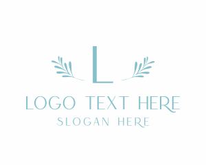 Organic Leaf Lettermark logo