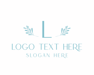 Organic Leaf Lettermark Logo