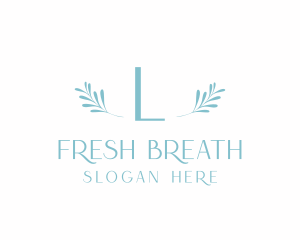 Organic Leaf Lettermark logo design